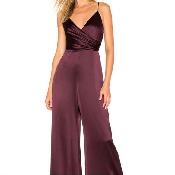 Jill Jill Stuart Port Purple Skye Jumpsuit size 6 Events Wedding Guest Holiday - Picture 1 of 13